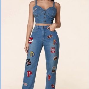 2 PIECE DENIM PATCH SET